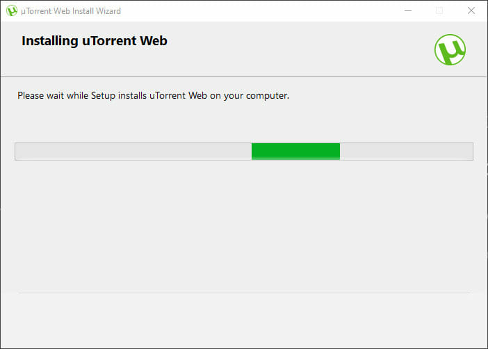 uTorrentをダウンロード中